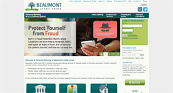 Desktop Screenshot of beaumontcu.com